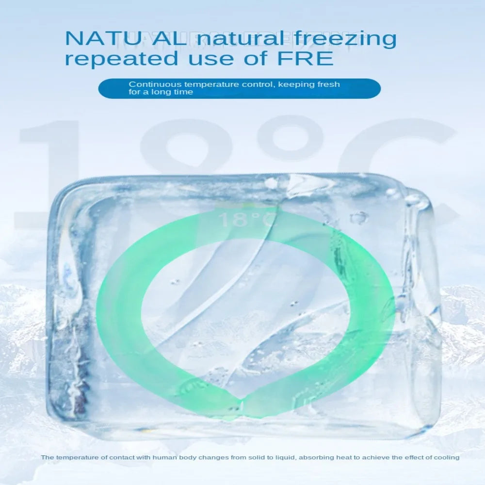 New Tube Neck Cooler Reusable Ice Pack Neck Cooling Ring Gel Liquid Ice Maker Cooling Neck Wraps Outdoor Quake