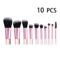 10 Pcs Travel Makeup Brush Set Mini Makeup Brushes Travel Size Small Quake 10 PCS