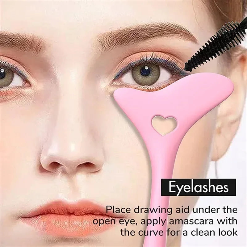 Vvocci Reusable Silicone Eyeliner Stencil Tool - Multi-Functional Wing Guide & Lipstick Aid for Precise Makeup Application Quake