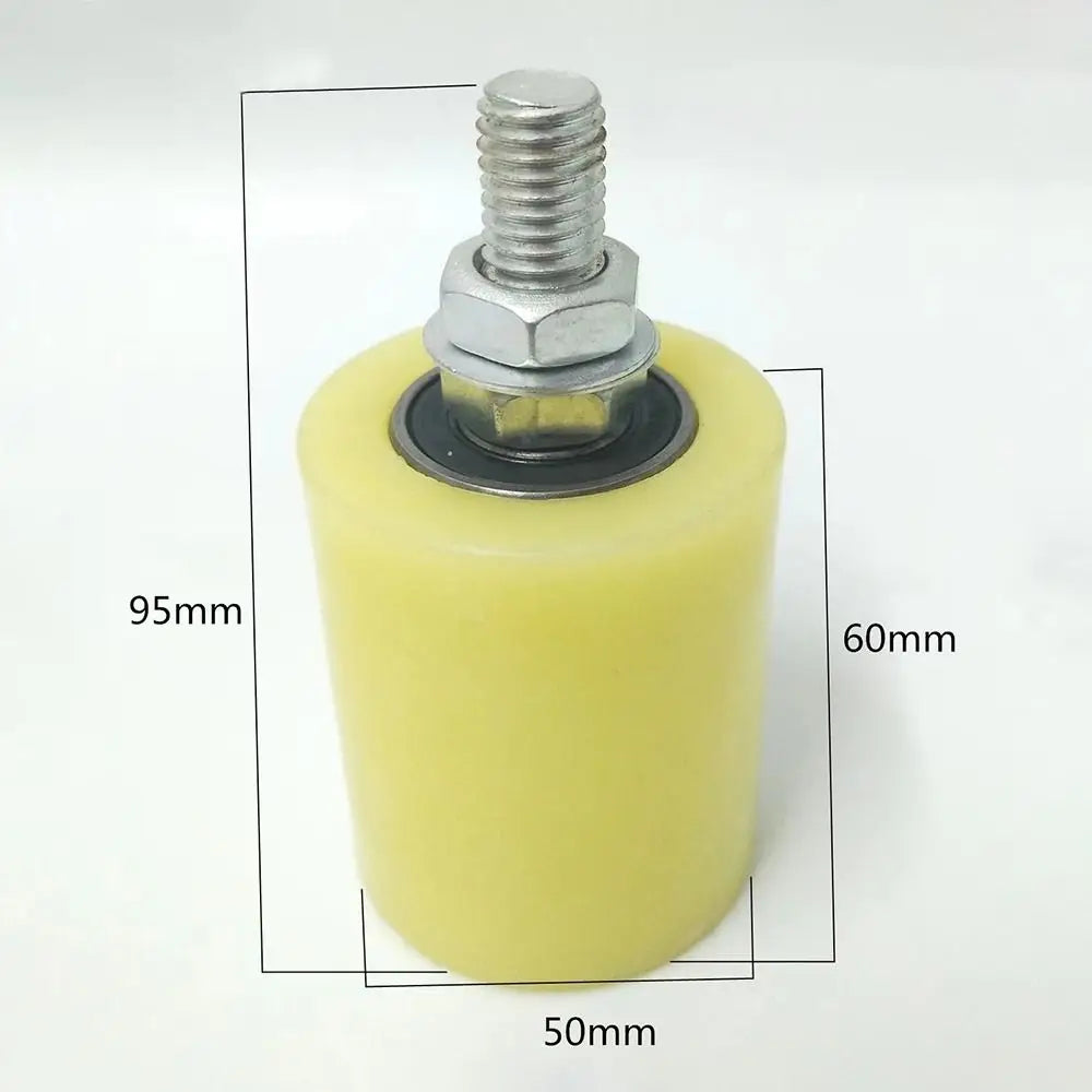 Durable Nylon Slide Gate Guide Roller Plastic Double Bearing Gate Assembly Support Thickened Bearing Guiding Wheels Sliding Gate Quake 4