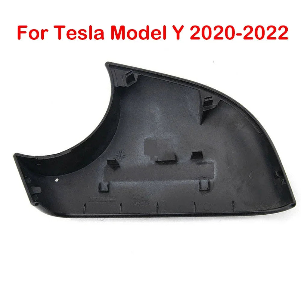 1x For Tesla Model 3 Y 2020 2021 2022 Matte Black Car Left Right Side Mirror Cover Lower Holder Door Wing Shell Housing Cap Trim Quake 1x For Model Y Right