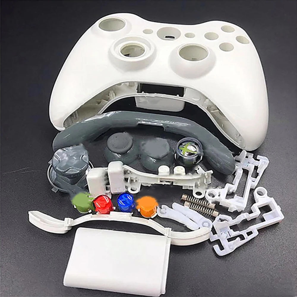 For Xbox 360 Wireless Controller Full Shell Cover Buttons Mod Replacement Quake WHITE