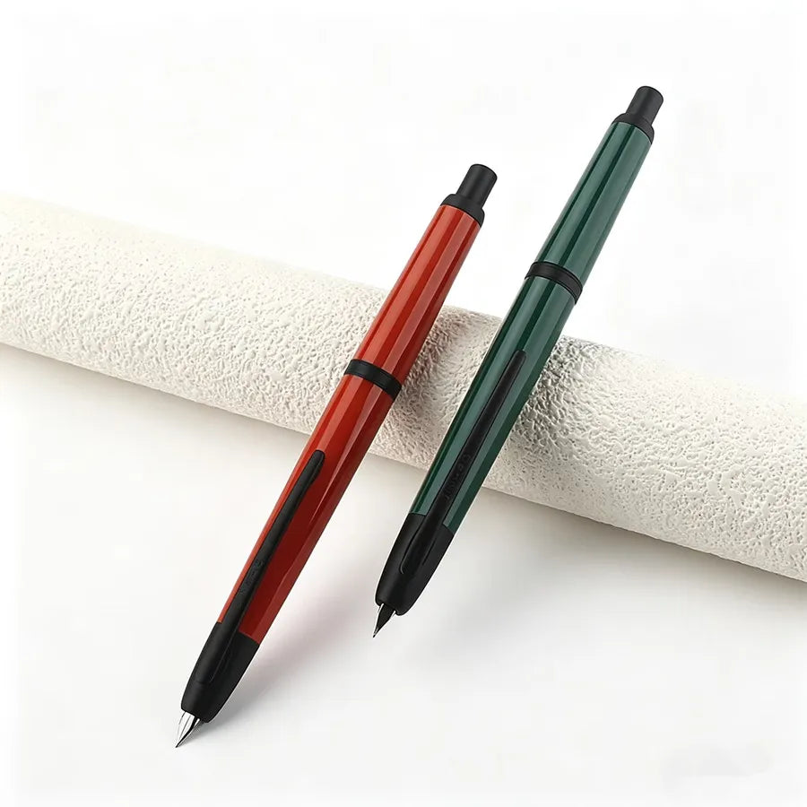 JINHAO 20 Press Fountain Pen EF/F Nib Resin Body with Converter Smooth Writing Ink Pen for School Office Business Stationery Quake