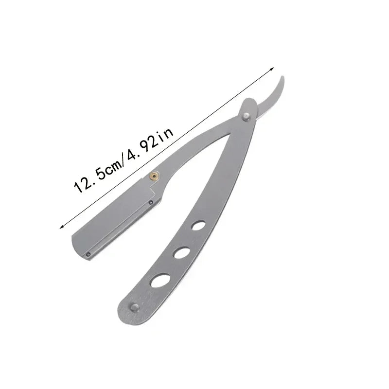 Straight Edge Stainless Steel Barber Razor Men Professional Manual Shaver Shaver Folding Shaving Shave With Blade Quake