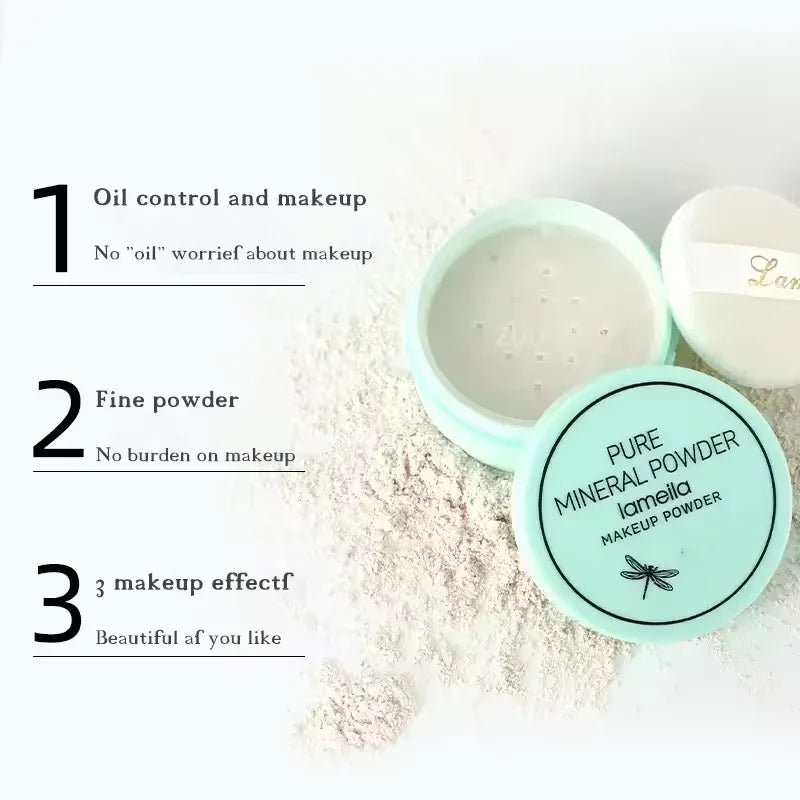 Face Loose Powder Matte Translucent Setting Powder Cosmetics Waterproof Oil-control Velvety Professional Lasting Makeup Powder Quake