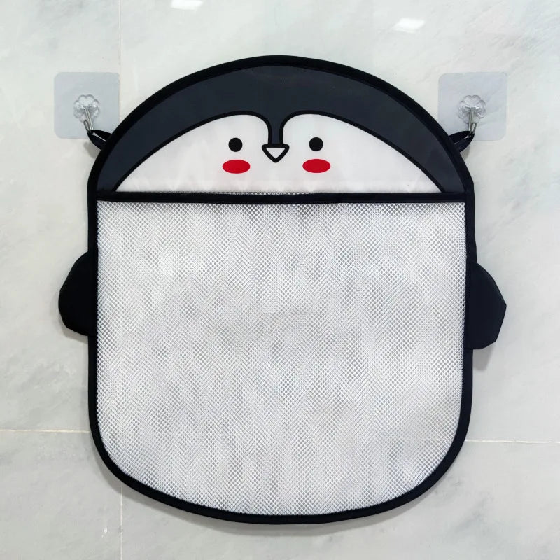 Large Bathroom Storage Mesh Bag, Children's Bath and Water Toy Storage Bag, Baby Mesh Bag, Suction Cup Hanging Bag. Quake qe