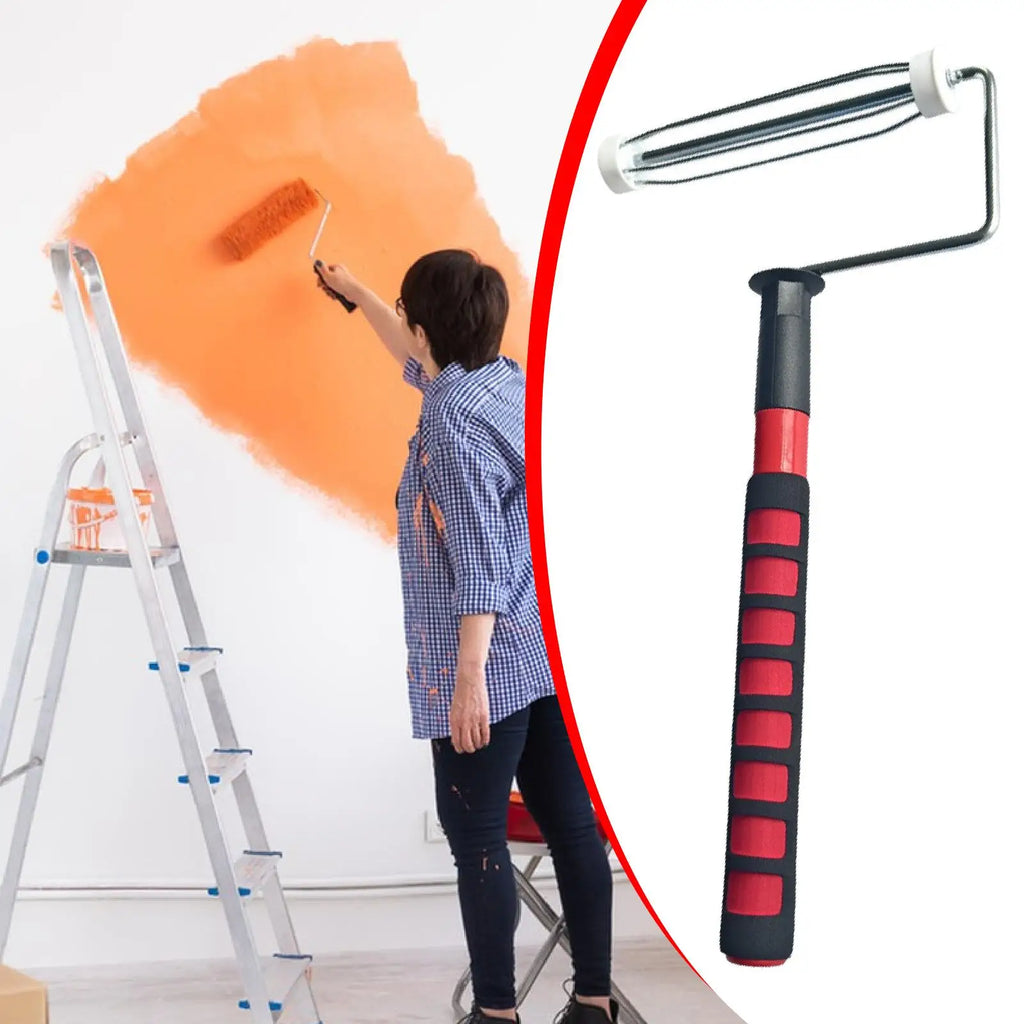 Paint Roller Frame 9 inch Portable House Painting Supplies Replaces Painting Supplies for Ceiling Walls House Home Furniture Quake Default Title