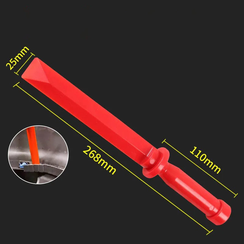 Set of Four Nylon Tire Balance Weight Scraper Tools with Non Slip Handles and Blade Sizes for Wheel Rim Application Quake 1PCS