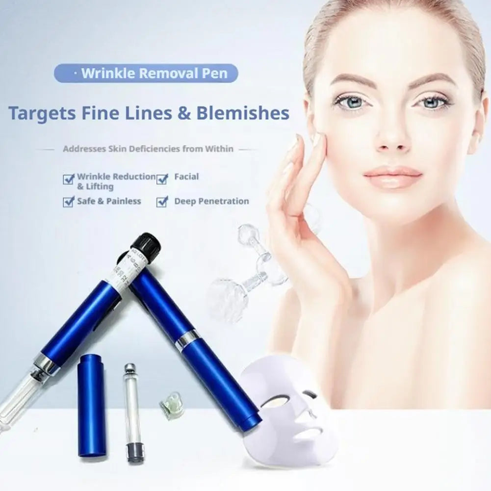 Magic Pen Wrinkle Removal Cartridge Needle-Free Cosmetic Injector Anti-Aging Eye Tear Nasolabial Lines Skin Lift Quake