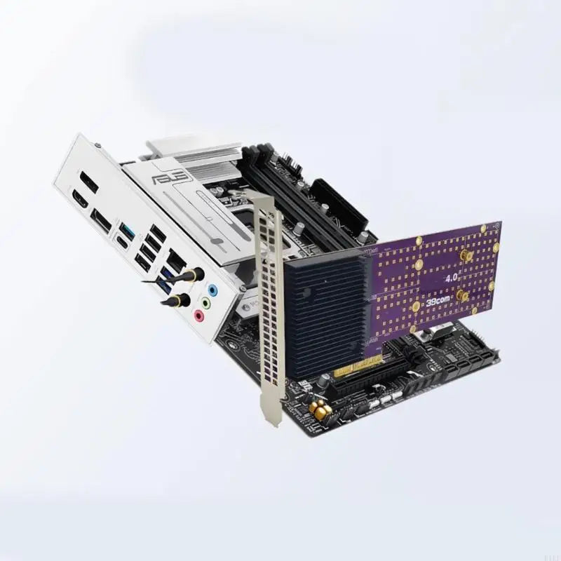 Desktop File Library Expansion Card with PCIe 4.0X4 Add-In Board Format, Two Drive Positions for Content Project Storage and Quake