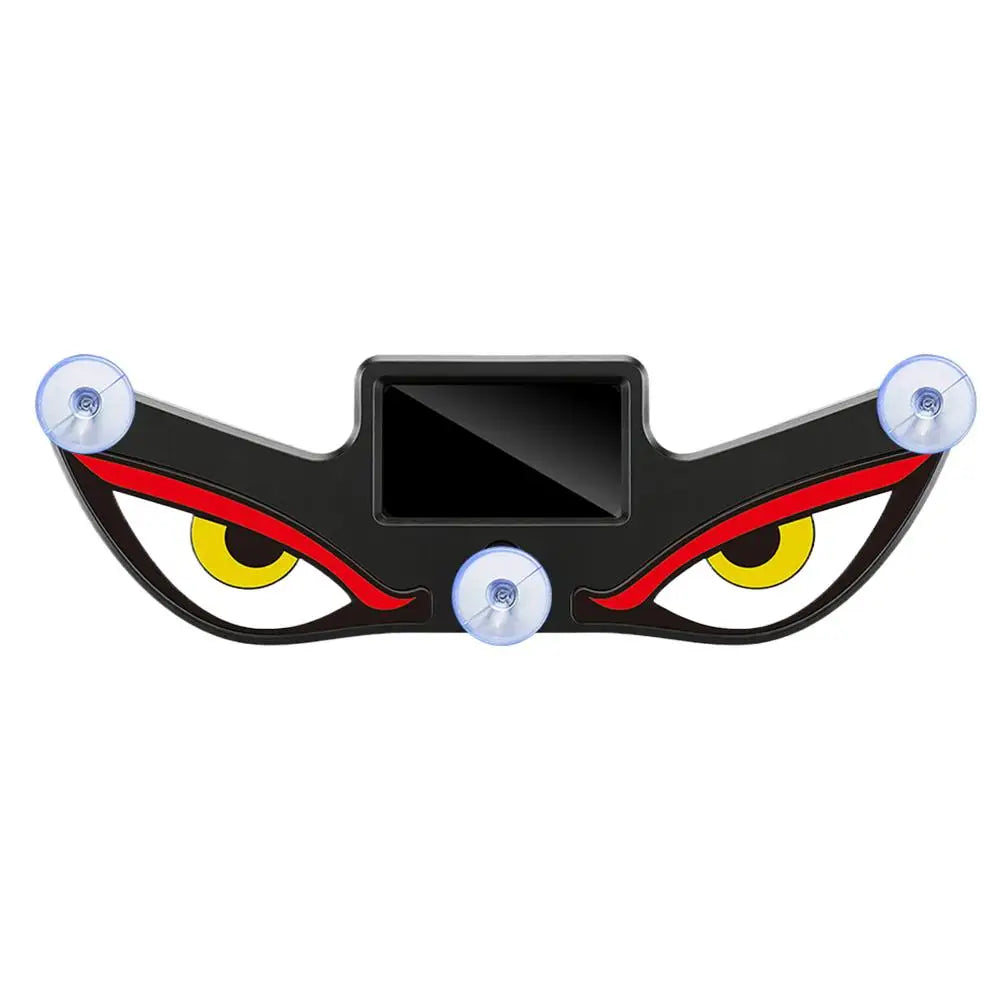 Solar Powered Demon Eye Neon Light Dynamic LED Car Triangle Window Warning Atmosphere Lamp Type C Rechargeable Quake A