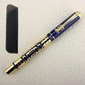 Luxury Hollow Out Metal Fountain Pen Iridium EF/F/M/ Nibs Business Writing Gift Pens School Office Supplies Stationary Quake 3095-6 Dark tip Nib 0.5MM