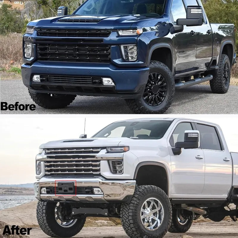 For Chevrolet Silverado 2500 3500 HD 2024-2025 85650573 GM1068256 Car Front Bumper License Plate Bracket Frame Mounting Holder Quake