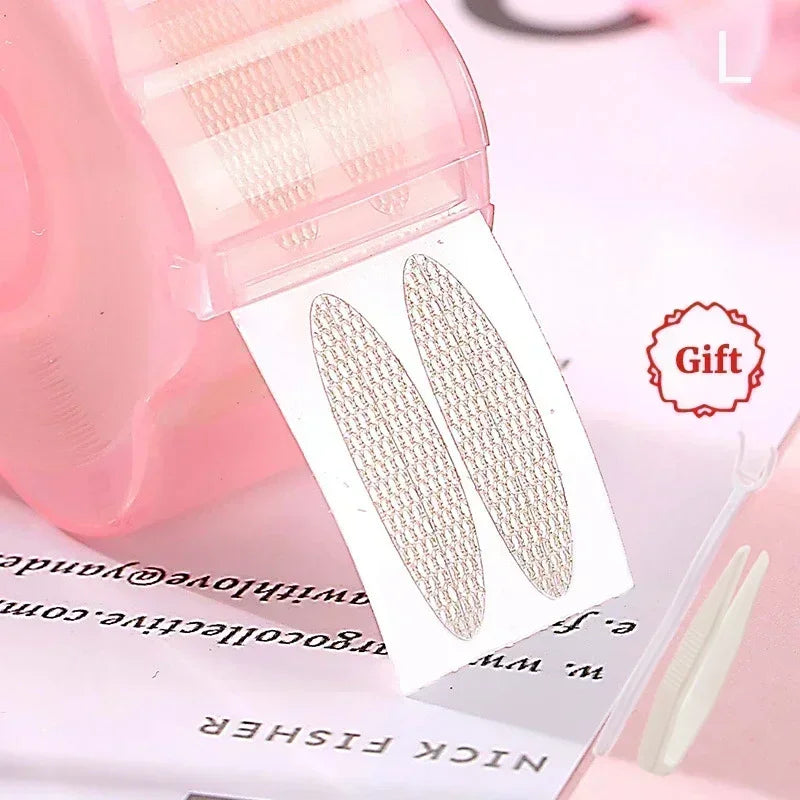 Women Natural Invisible Double Eyelid Stickers Fold Eyelid Stripes Eyelid Tapes Eye Lift Clear Beige Color Big Eyes Beauty Tools Quake 360pcs L