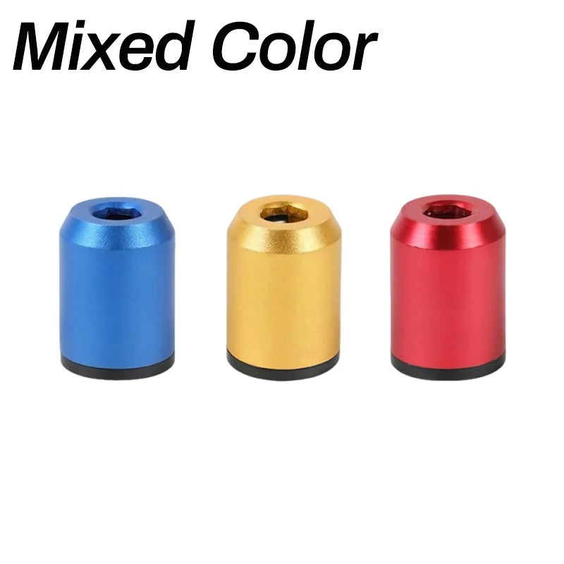 Magnetic Screw Rings Screwdriver Bits Aluminum Alloy Magnetizer 6.35mm Hex Shank Screw Bit Magnetizer Woodworker Power Tool Part Quake Mixed Color 6PCS
