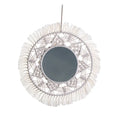 Boho Mirror Decor Decorative Mirror Hanging Wall Mirror,Wall Decor Mirror for Living Room,Apartment,Bathroom Office Entryways Quake Default Title
