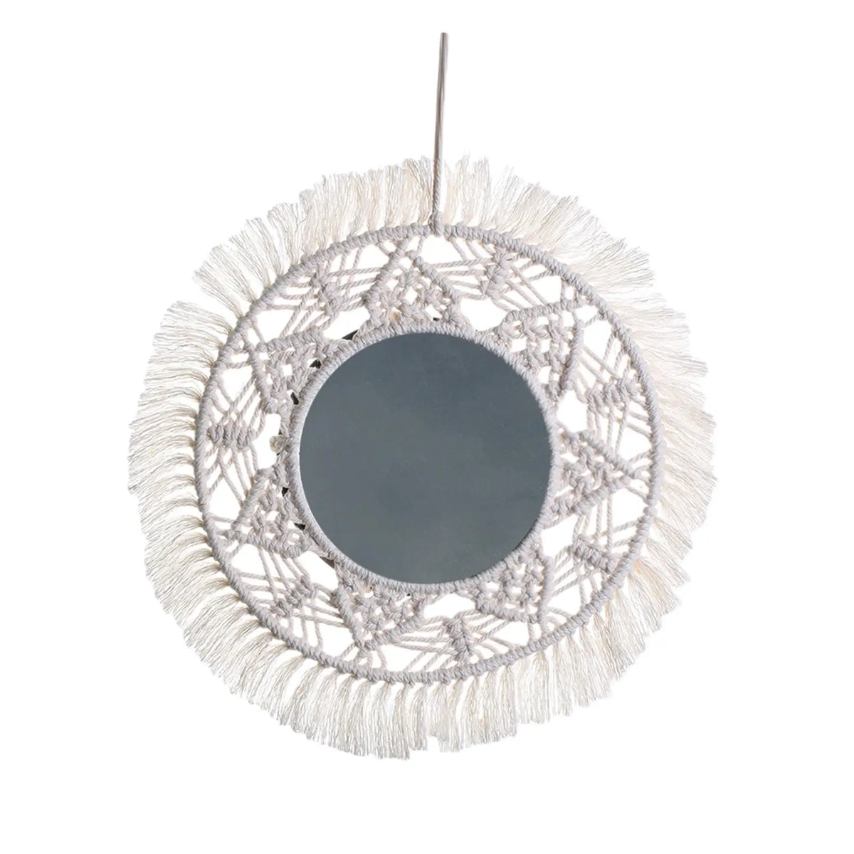 Boho Mirror Decor Decorative Mirror Hanging Wall Mirror,Wall Decor Mirror for Living Room,Apartment,Bathroom Office Entryways Quake Default Title