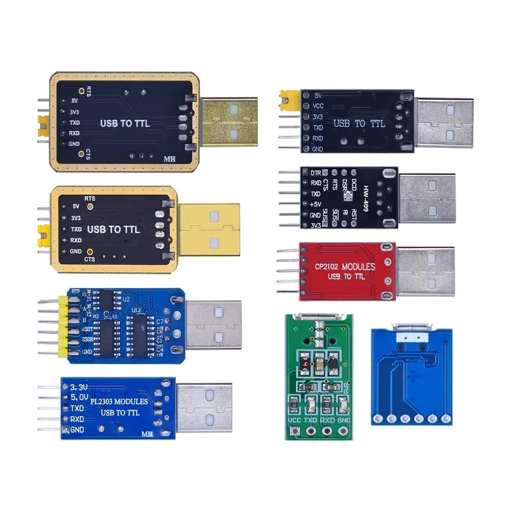 CH340 module USB to TTL CH340G upgrade download a small wire brush plate STC microcontroller board USB to serial instead PL2303 Quake