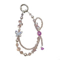 Women Girls Cellphone Pendant Hanging Cord Beaded Telephone Strap Jewelry Chain K1KF Quake Pur ple China Mainland