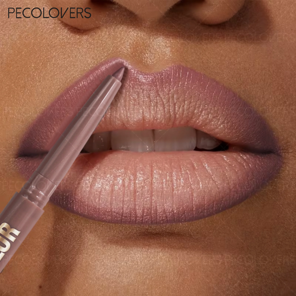 Matte Lip Liner Pencil, Waterproof Sweatproof Long-Lasting, Smooth Pigmented, Twist-Up, for Lip Shaping, Beginner-Friendly Quake