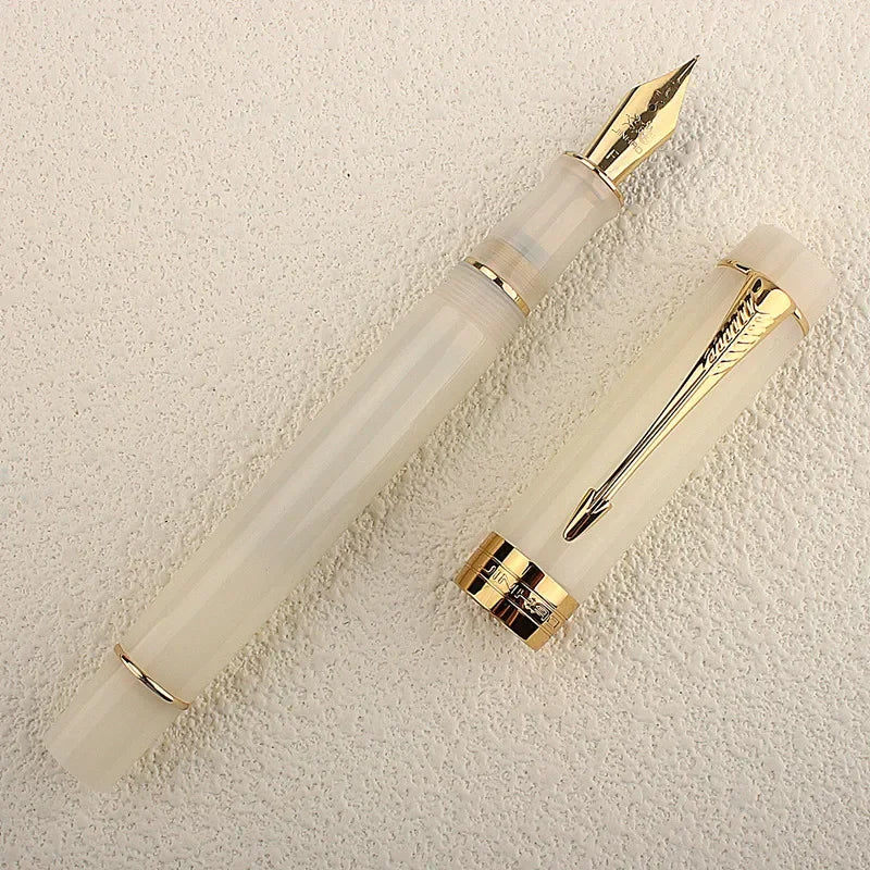 Jinhao 100 Centennial Fountain Pen Resin Luxury Pens Green Color F/M Classic Nib Writing Pen Stationery Office School Supplies Quake Heartbeat nib-4 Fine 0.5mm