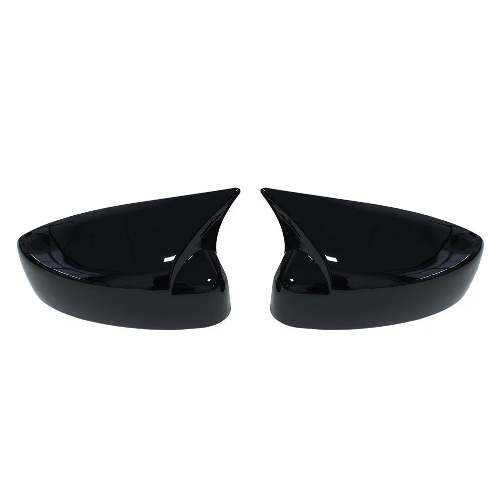 For Mazda CX-5 CX5 CX8 2017-2021 2x Car Sticker Rearview Side Mirror Cover Wing Cap Exterior Case Trim Accessories Vehicle Decor Quake Gloss Black