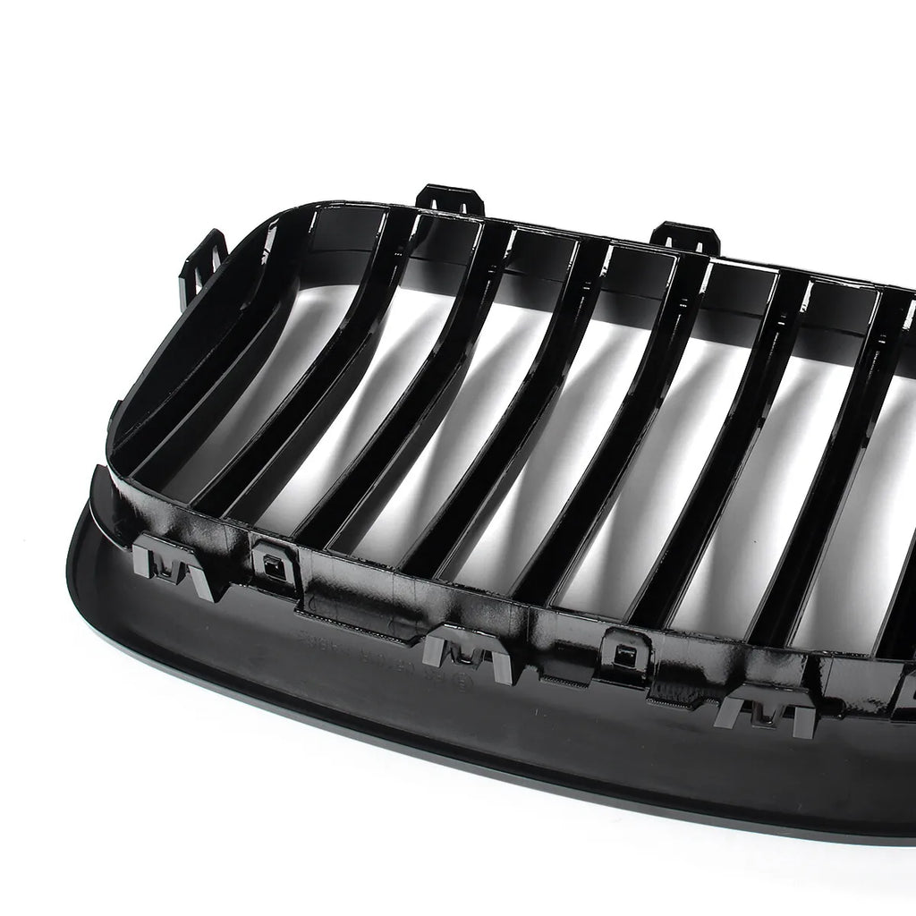 For BMW 5 Series F10 F11 M5 2010-2016 Car Styling Single Line Grille Kidney ABS Front Hood Racing Grill Black Auto Accessories Quake