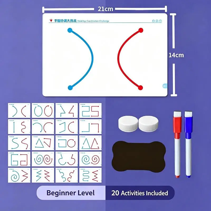 Hand Brain Coordination Action Practice Development Set For Overall Brain Balance Attention Improvement Tool Quake Beginner