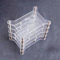 1 2 4-layer Transparent Acrylic Case Clear Shell Enclosure with Logo for for Raspberry Pi 3&for Raspberry Pi 2 Model B DIY Quake 4 layer