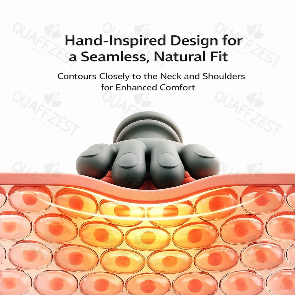 4D Bionic Finger Neck Shoulder Massager Wireless Neck Cervical Trapezius Kneading Massage Shawl Brushless Motor Neck masajeador Quake