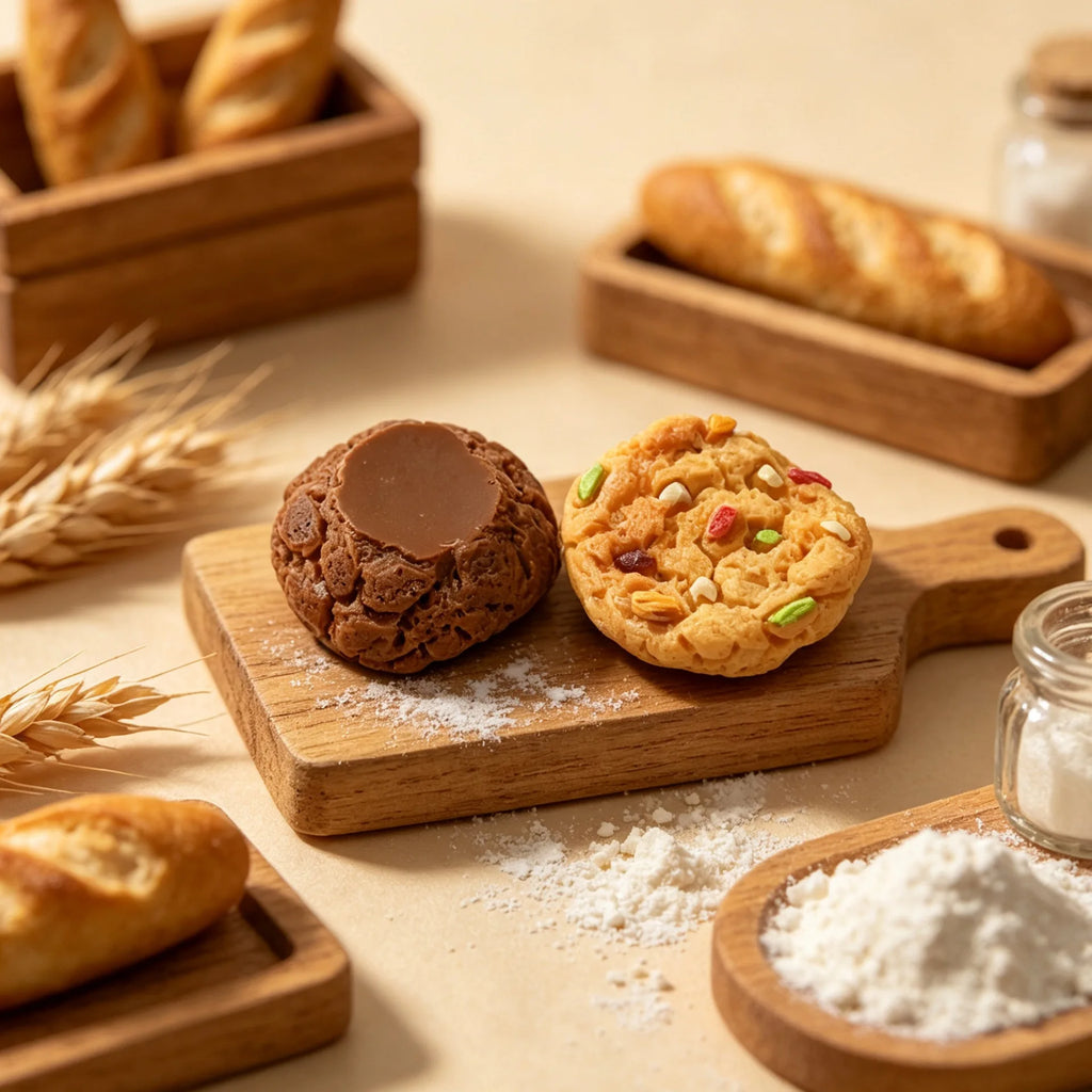 10pcs Kawaii Simulation Miniature Chocolate Cookies Biscuit DIY Kitchen Micro Landscape For Desktop Ornament Dollhouse Accessory Quake