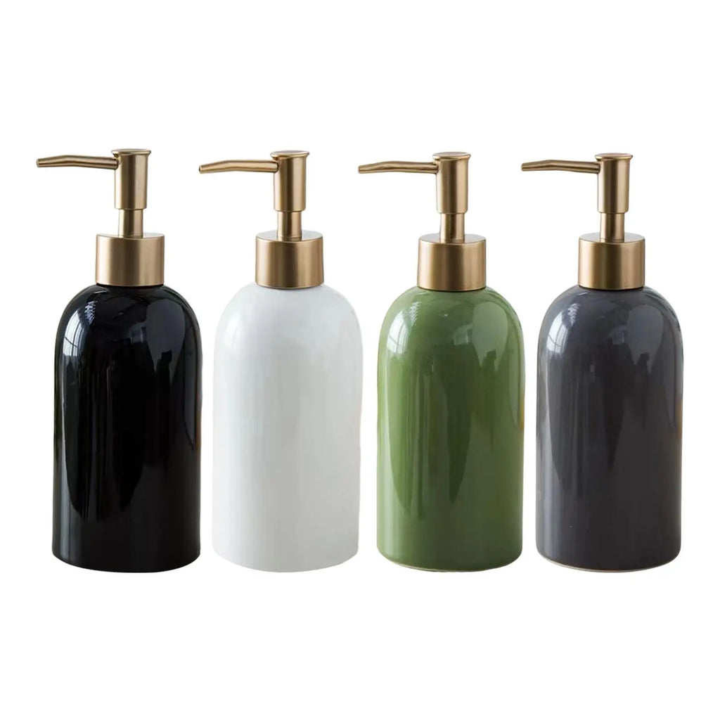 Travel Hand Liquid Pump Bottle Bedroom Replacement Ceramic Soap Dispenser for Makeup Quake