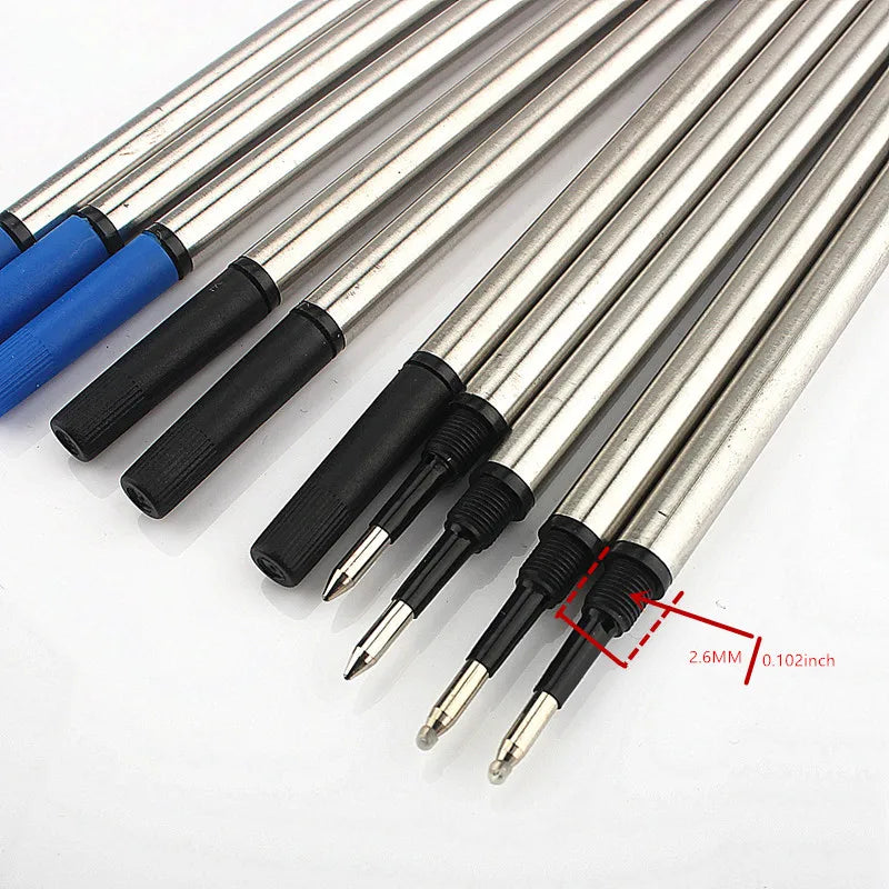JINHAO 10/PCS Metal Spiral Mouth Refills 0.7mm Roller Ballpoint Pen Business Ball Pen Refills Office School Supply Stationery Quake