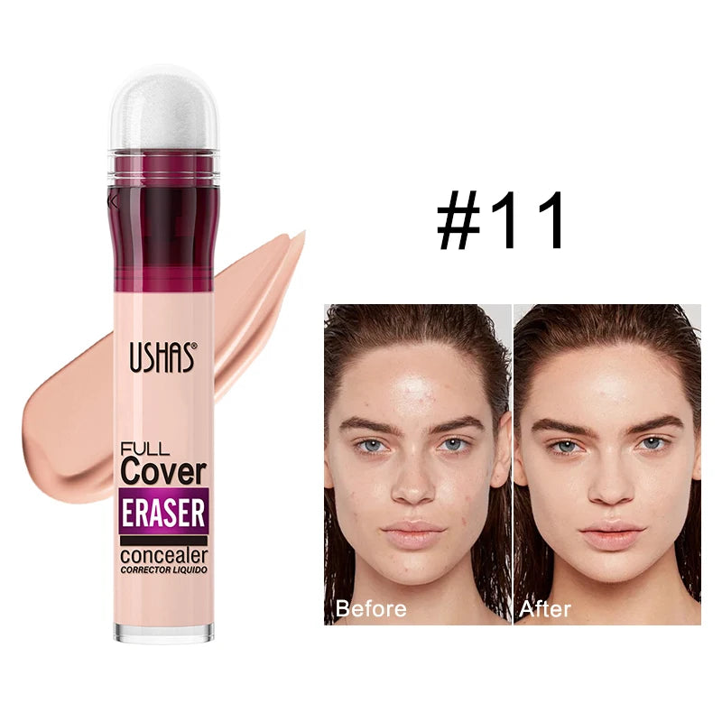 Sponge Head Concealer for Dark Circles, Tears, Freckles, Acne, Dark Circles, Pigmentation and Blemishes, Creating Natural Skin Quake 11