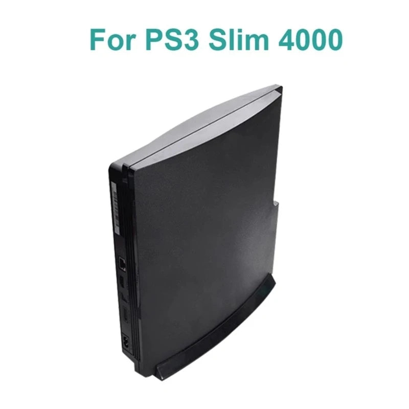 Skid-Proof Vertical Stand Holder Base Dock Mount Bracket Easy Installation Used for Ps3 Super Slim 4000 Game Console K1KF Quake