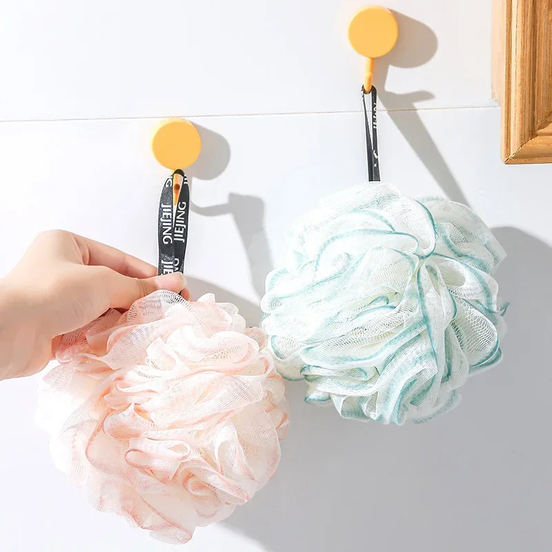 Soft Mesh Bath Ball Comfortable Cute Bubble Shower Net Ball Super Soft Large Non-Scattered Ball High-End Flower Bath Rub Bathing Quake