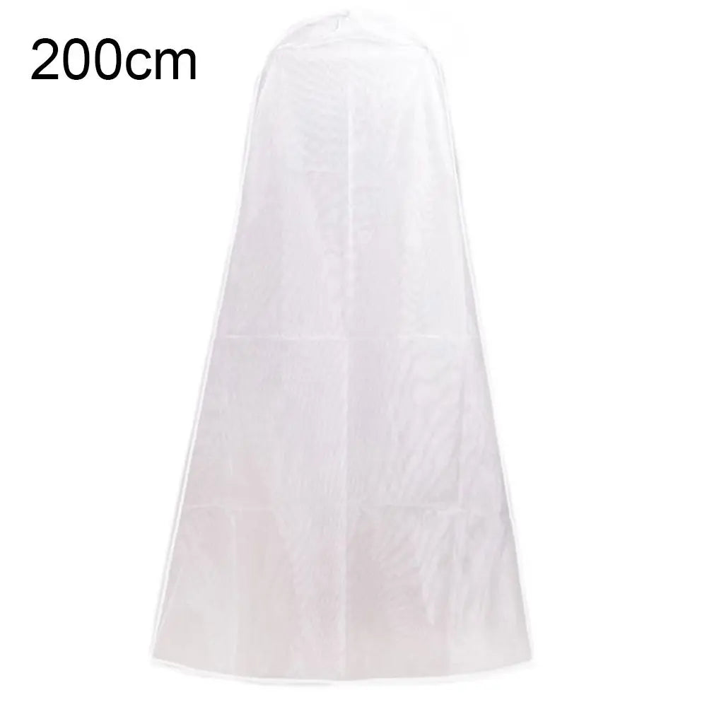 Wedding Dress Garment Protector Dust-proof Covers Bride Gown Storage Bags Clothing Cover Transparent Wardrobe Case Quake 200cm