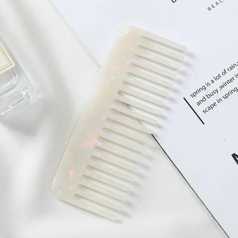 Wide Tooth Acetate Hair Comb – Anti-Static Salon Styling