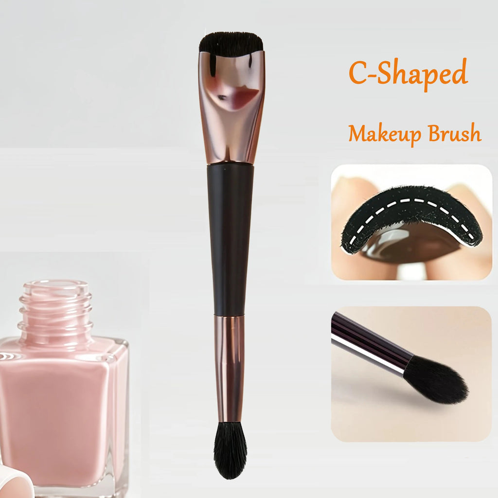 C-Shaped Makeup Brush, Makeup Is Quick And Easy, Contour & Highlight Brush, Suitable for Beginners Quake