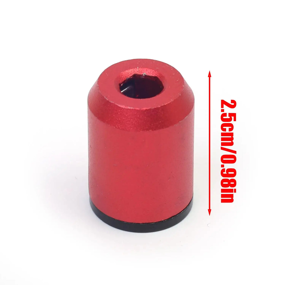 Magnetic Screw Rings Screwdriver Bits Aluminum Alloy Magnetizer 6.35mm Hex Shank Screw Bit Magnetizer Woodworker Power Tool Part Quake Red 1PC