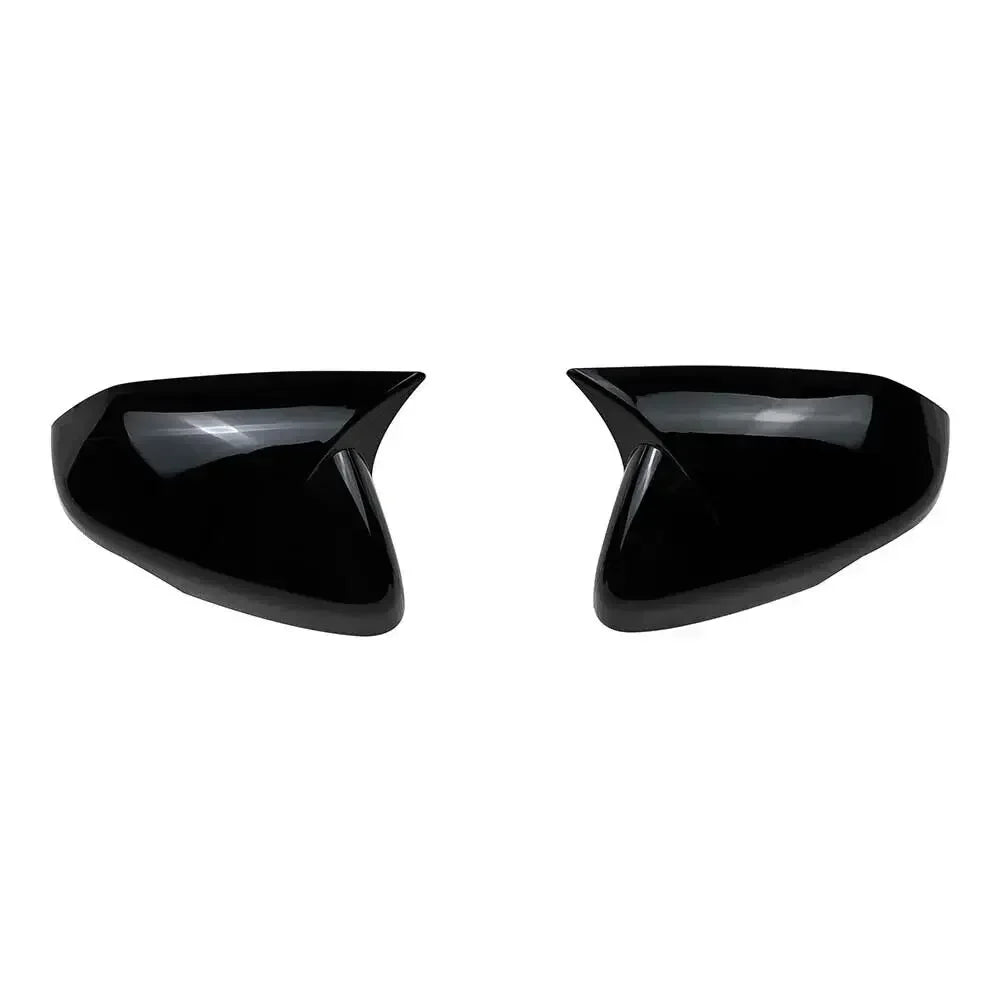 For Rivian R1T R1S 2022 2023 2024 Car Sticker Rearview Side Mirror Cover Wing Cap Exterior Door Rear View Case Trim Carbon Fiber Quake Gloss Black