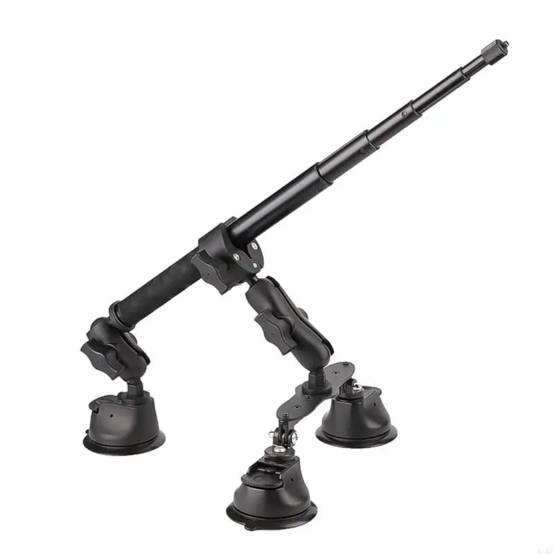 Plastic Camera Mount for Car Roof 3 Suction Cups 1.2m Adjustable for Stable Third Person Video Captures K1KF Quake