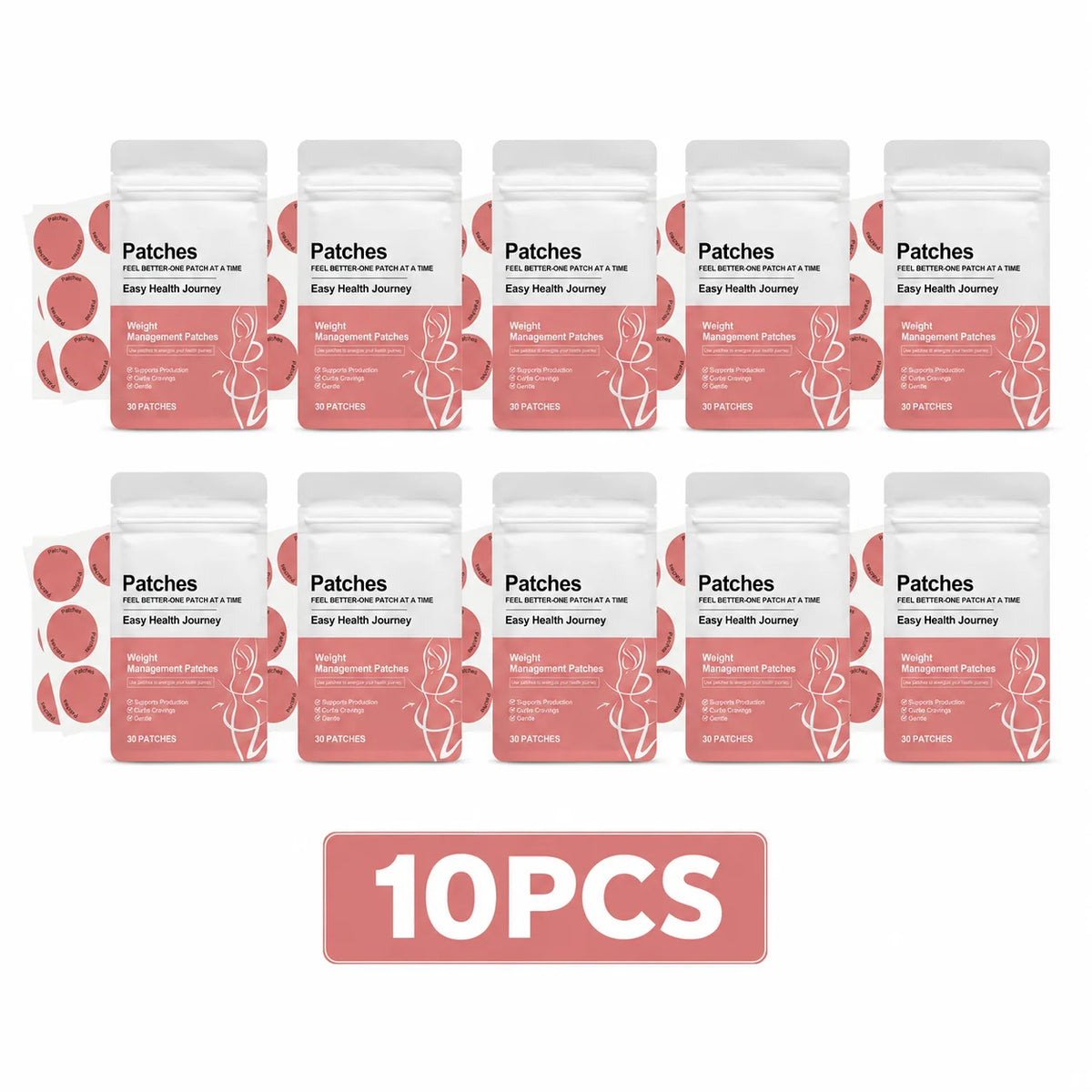 Body Management Patch 30PCS Ultra Thin Breathable Skin Friendly Comfortable Body Care Stickers for Daily Wear Quake 10PCS