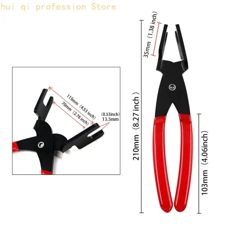 Coupling Removal Pliers with Opposing Notched Working Ends for Service H8WE Quake