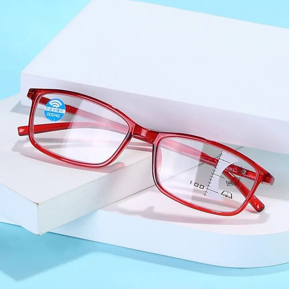 Anti-Blue Light Progressive Multifocal Reading Glasses Men Women Eye Protection Readers Eyewear Optical Presbyopia Eyeglasses Quake