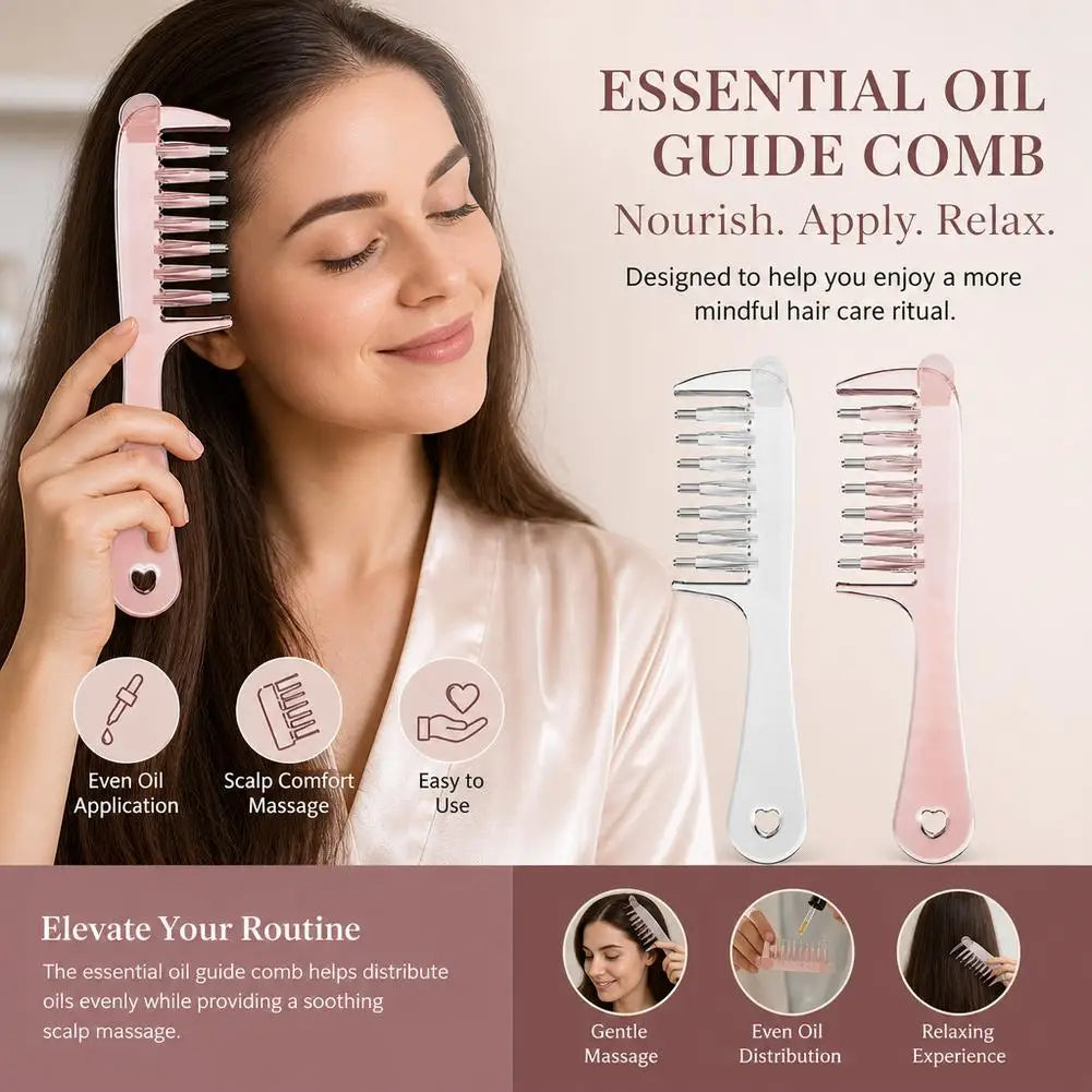 Scalp Liquid Guide Comb Massagers Liquid Comb Massage Comb Essential Oil Liquid Guiding Massager Anti Hair Loss, Hair Regrowth Quake