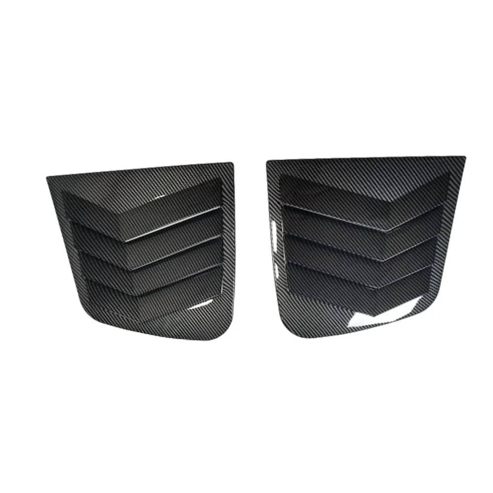 For Kia Sportage KX5 2016-2019 Car Rear Louver Window Side Shutter Cover Trim Sticker Vent Scoop ABS Carbon Fiber Accessories Quake