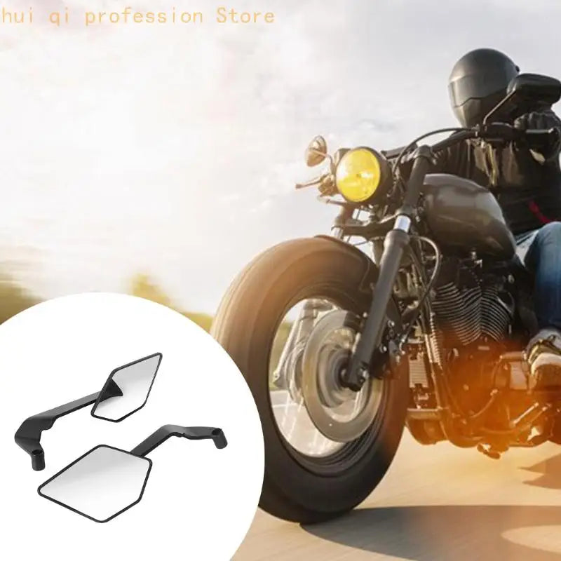Motorcycle Blade Mirror Pair Universal Compatibility Strong Construction Easy Installation H8WE Quake