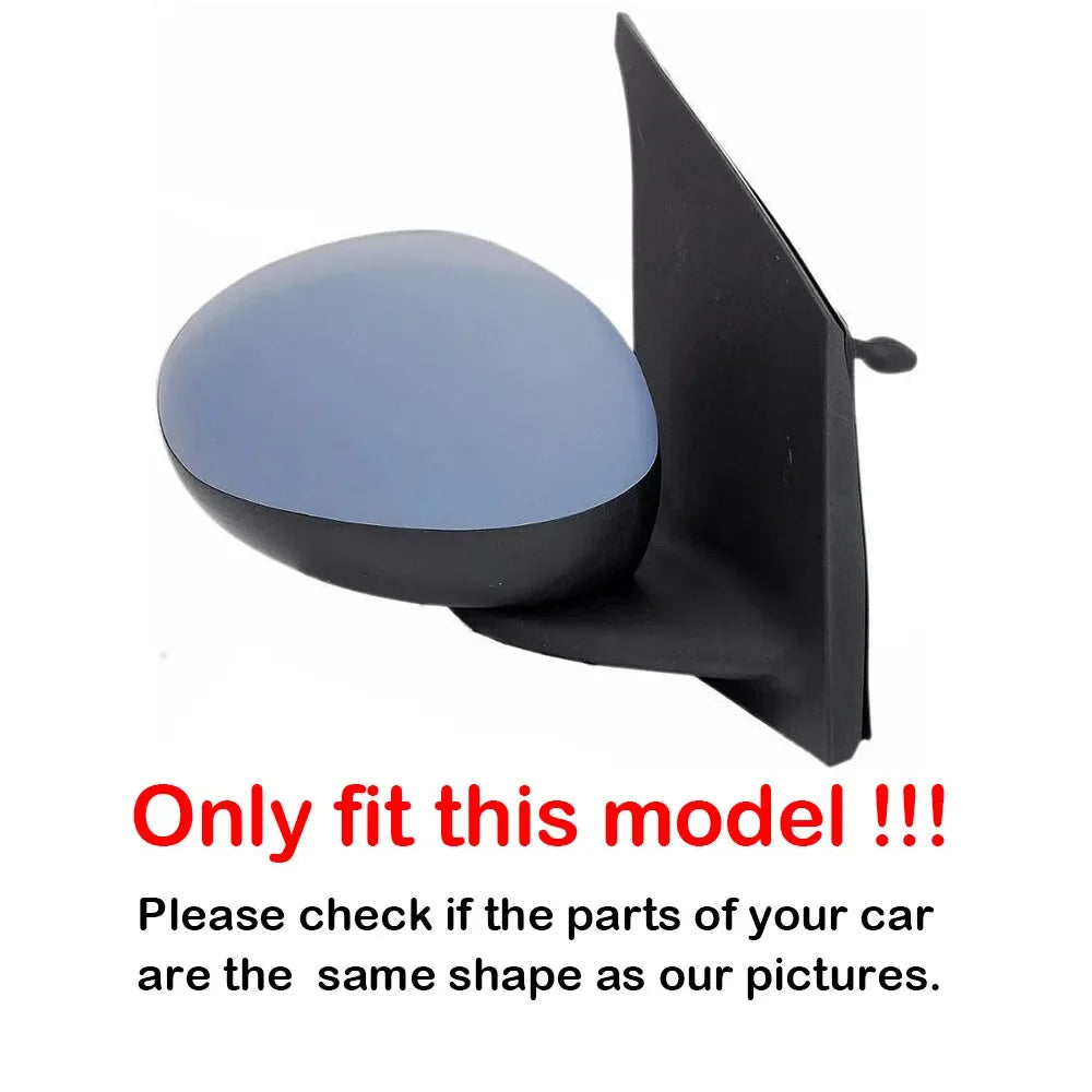 For Toyota Aygo Citroen C1 Peugeot 107 2005-2014 2x Car Replacement Rearview Side Mirror Cover Wing Cap Exterior Case Trim Decor Quake