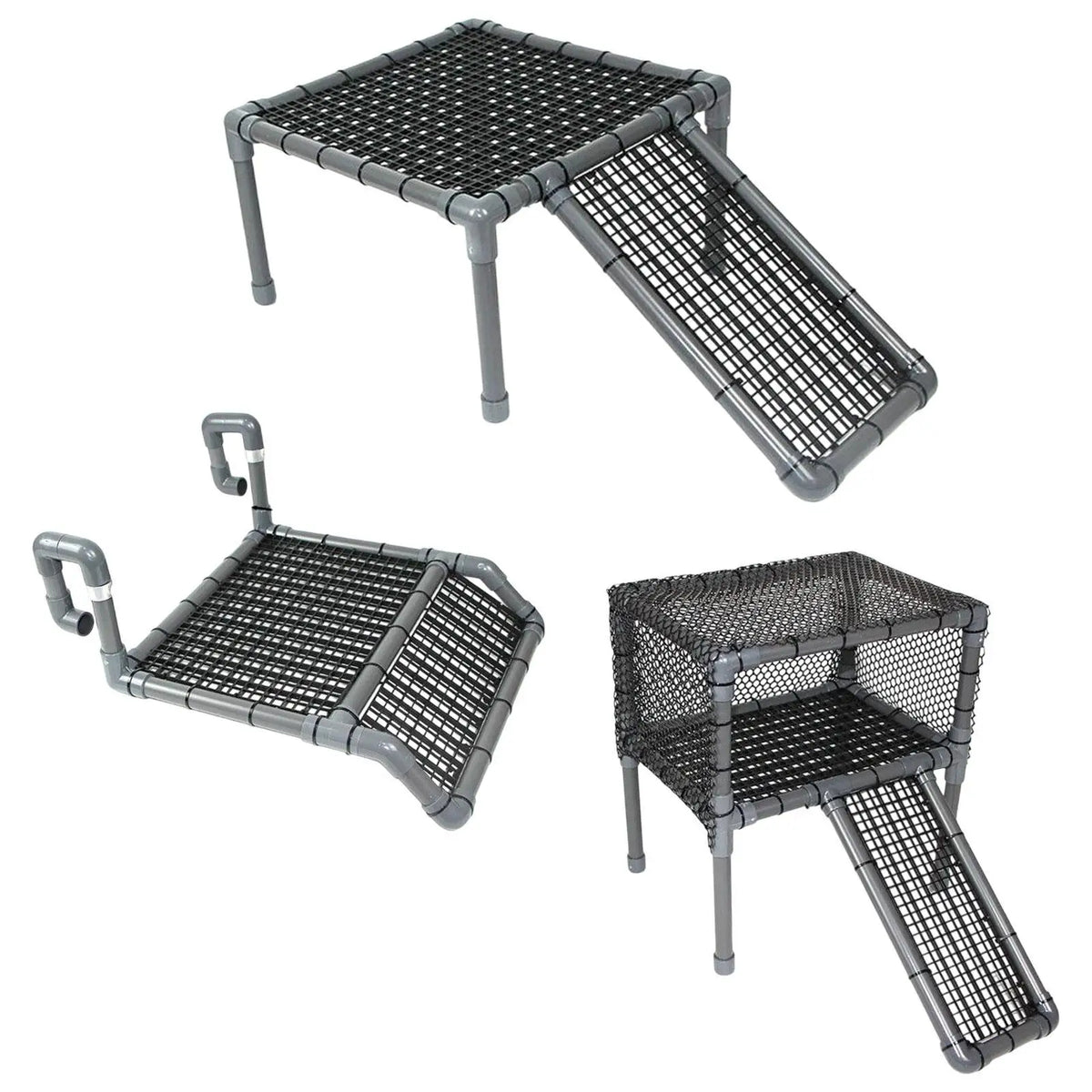 Turtle Basking Platform Reptile Habitat Terrace Turtle Ramp Climbing Shelf for Frog Newts Terrapin Small Reptiles Amphibians Quake